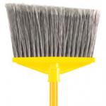 View: 6375 Broom, 1" dia (2.5 cm) Vinyl Coated Metal Handle, Flagged Polypropylene Fill 